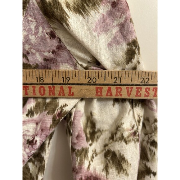 VTG N Touch Collared Floral Jacket Linen Blend Long Sleeve Sz 8 Career Office - Picture 4 of 6